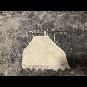 Lace crop top
